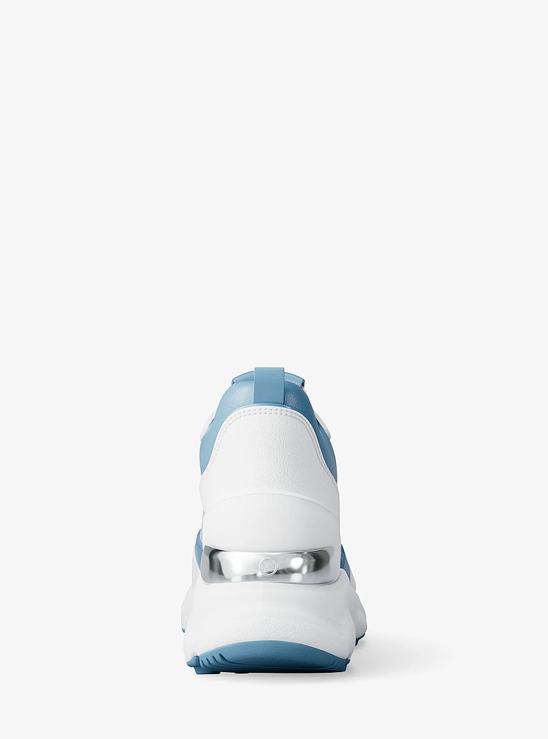 Katrina Mixed-Media Trainer in LIGHT SKY | Michael Kors