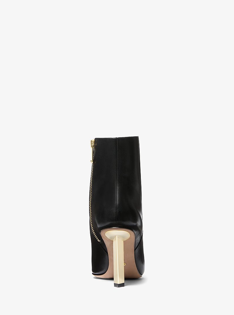 Bottine Halle en cuir in NOIR | Michael Kors