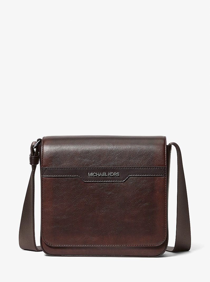 Cooper Flap Crossbody Bag in CHOCOLATE | Michael Kors