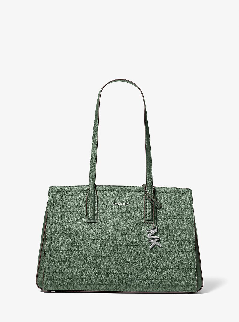 Laila Medium Signature Logo Tote Bag in PEANUT - Sale | Michael