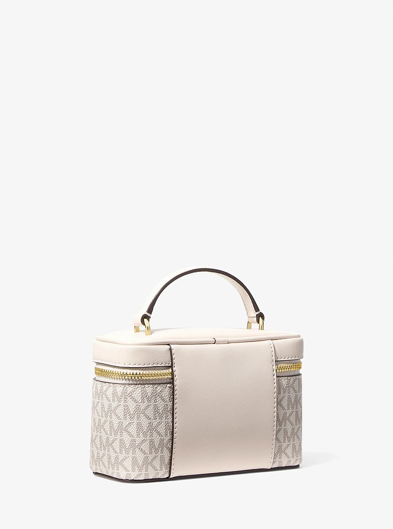 Vivi Small Signature Logo Vanity Crossbody Bag in LT CRM MULTI | Michael Kors