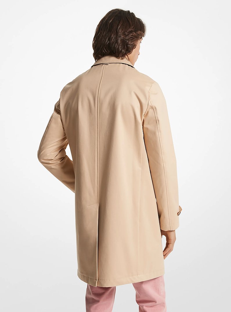 Manteau Balmacaan en m&eacute;lange de coton in CHAMOIS | Michael Kors
