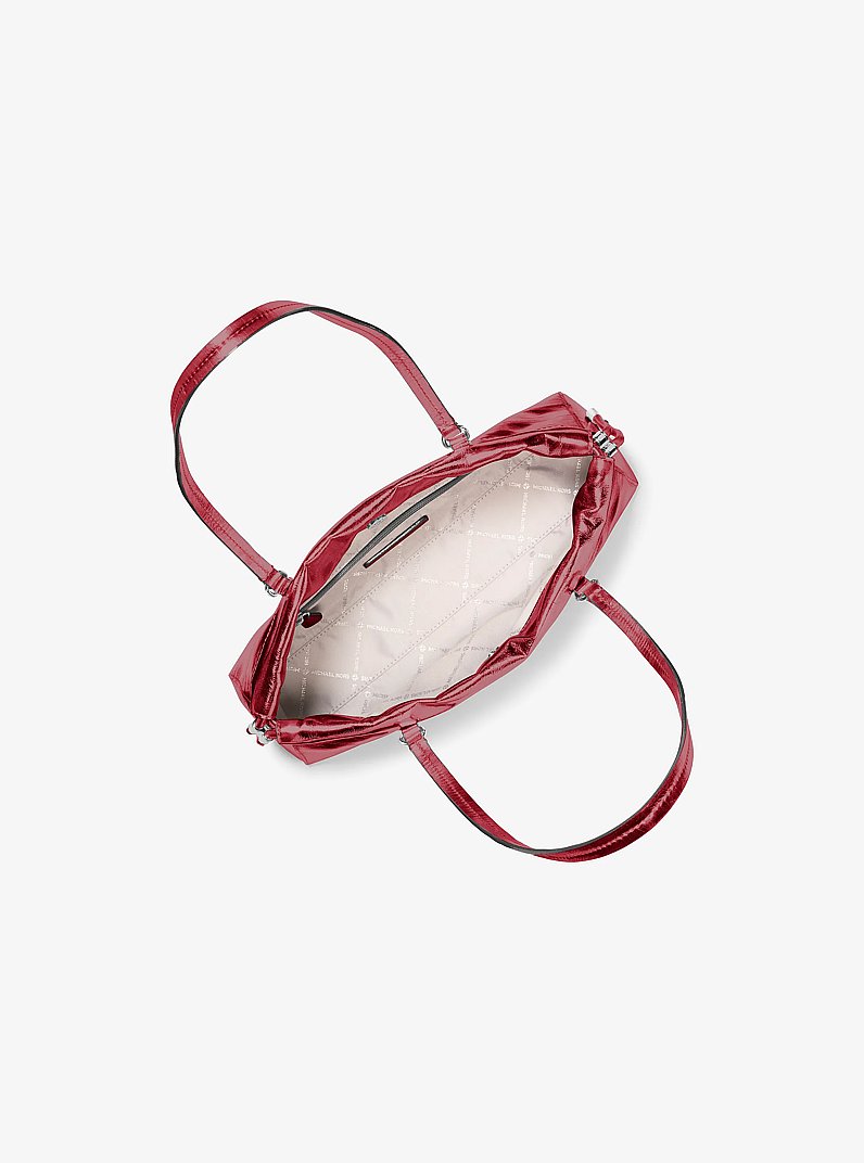 Petit sac &agrave; &eacute;paule Matilda cintr&eacute; in BORDEAUX | Michael Kors
