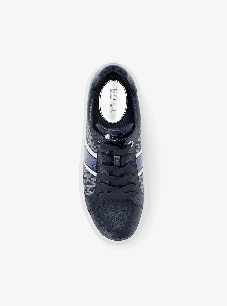 Zapato deportivo Romey de plataforma y franja con el logotipo exclusivo in AZUL MARINO | Michael Kors
