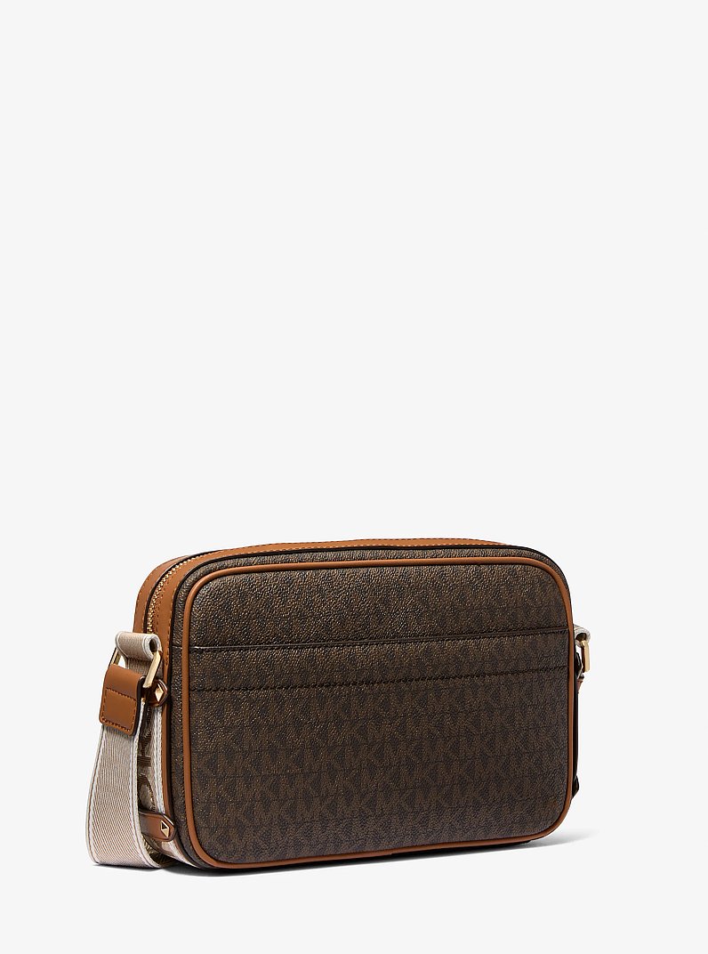 Maeve Large Signature Logo Crossbody Bag in BRN/ACORN | Michael Kors
