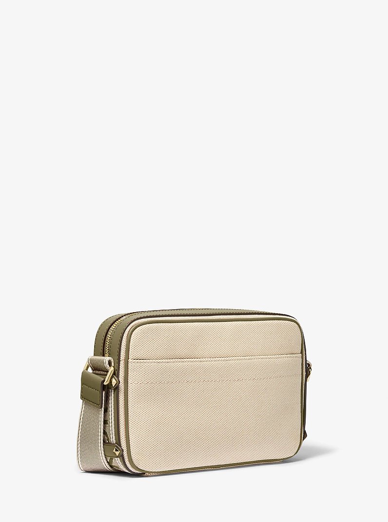 Maeve Large Canvas Crossbody Bag in SAFARI GREEN | Michael Kors