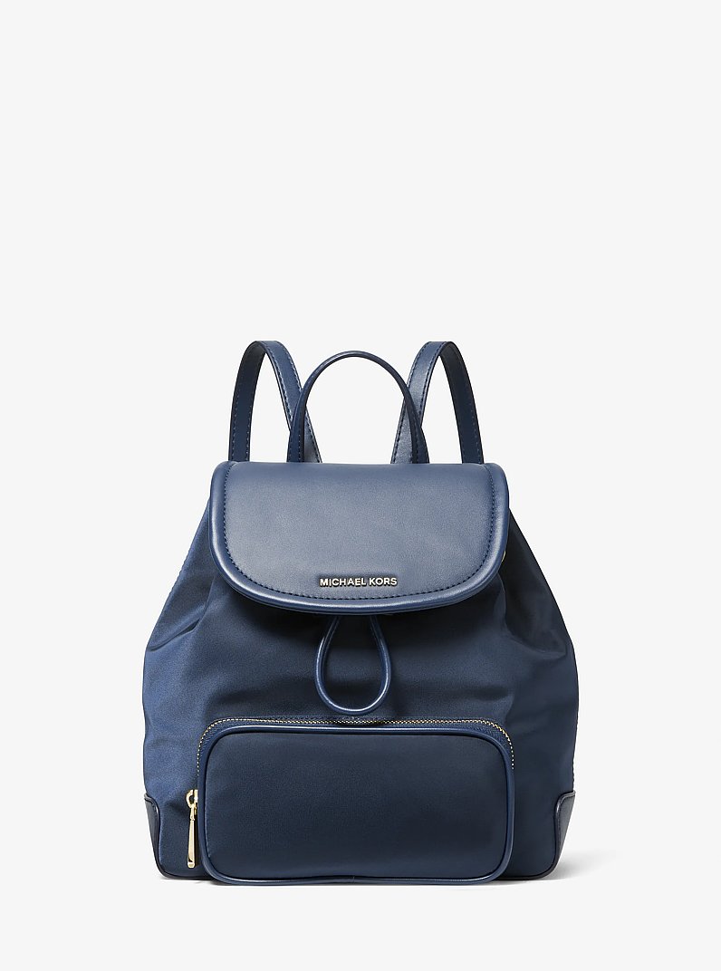 Cara Small Nylon Backpack in NAVY | Michael Kors