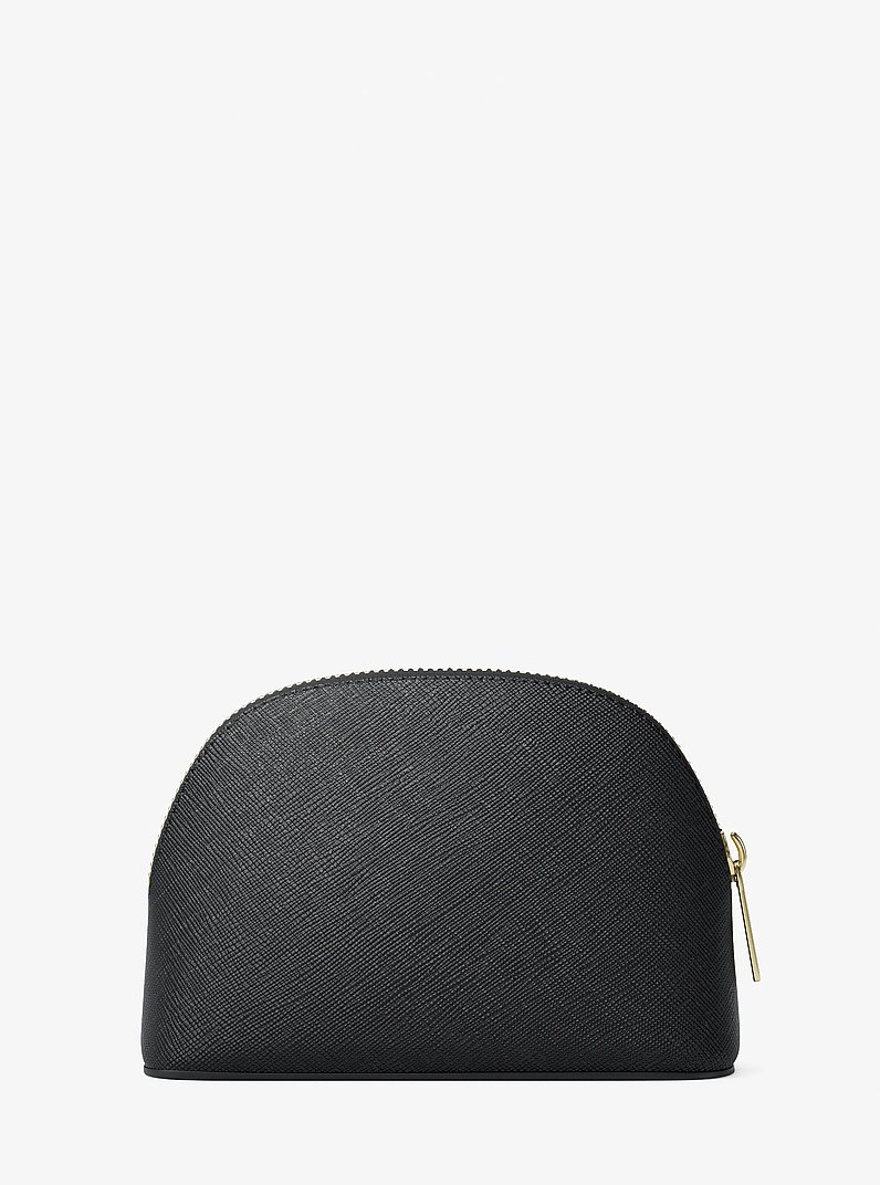 Jet Set Saffiano Leather Travel Kit in BLACK | Michael Kors