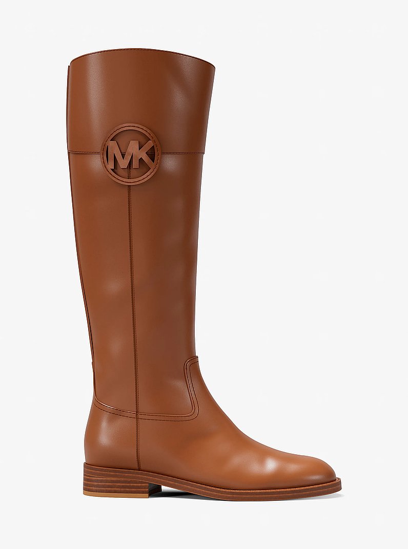 Kimmee Leather Boot in LUGGAGE | Michael Kors