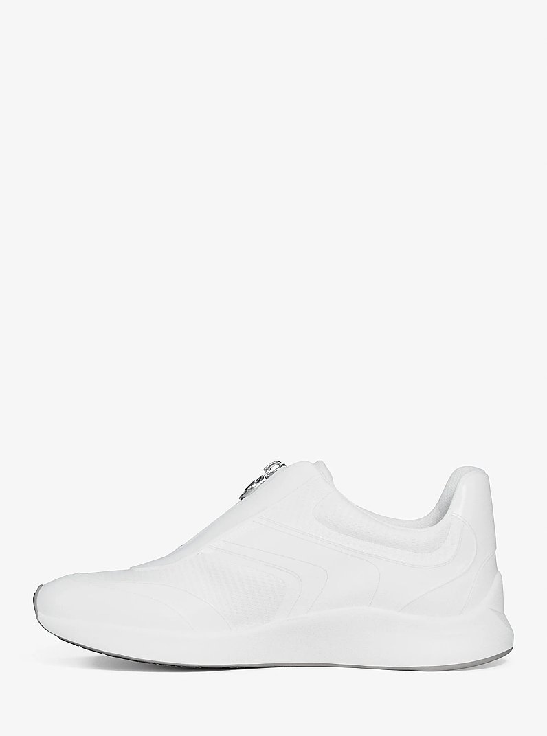 Thea Mixed-Media Trainer in OPTIC WHITE | Michael Kors