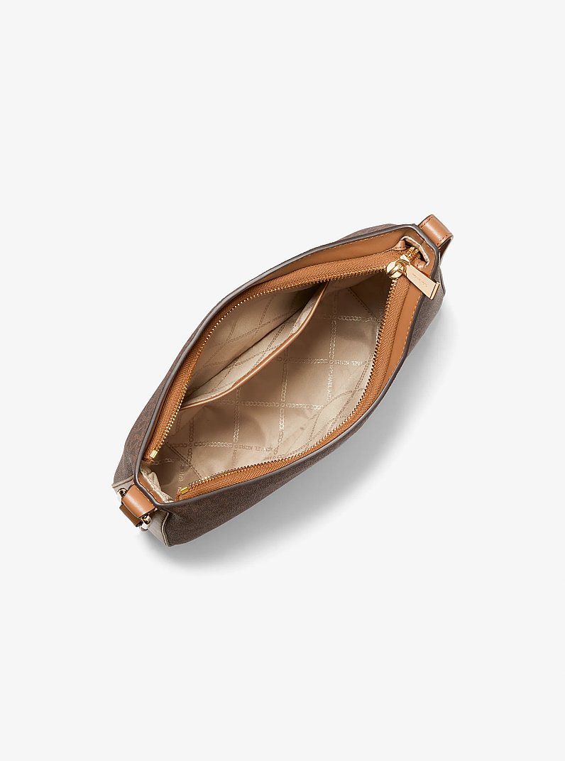 Bandolera Kensington grande con logotipo in MARR&Oacute;N/BELLOTA | Michael Kors