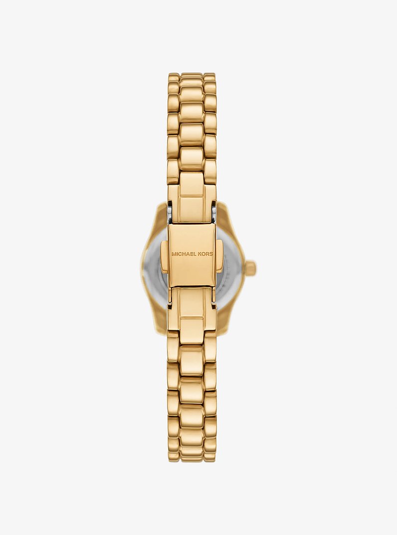 Petite Lexington Pav&eacute; Gold-Tone Watch and Jewelry Gift Set in GOLD | Michael Kors