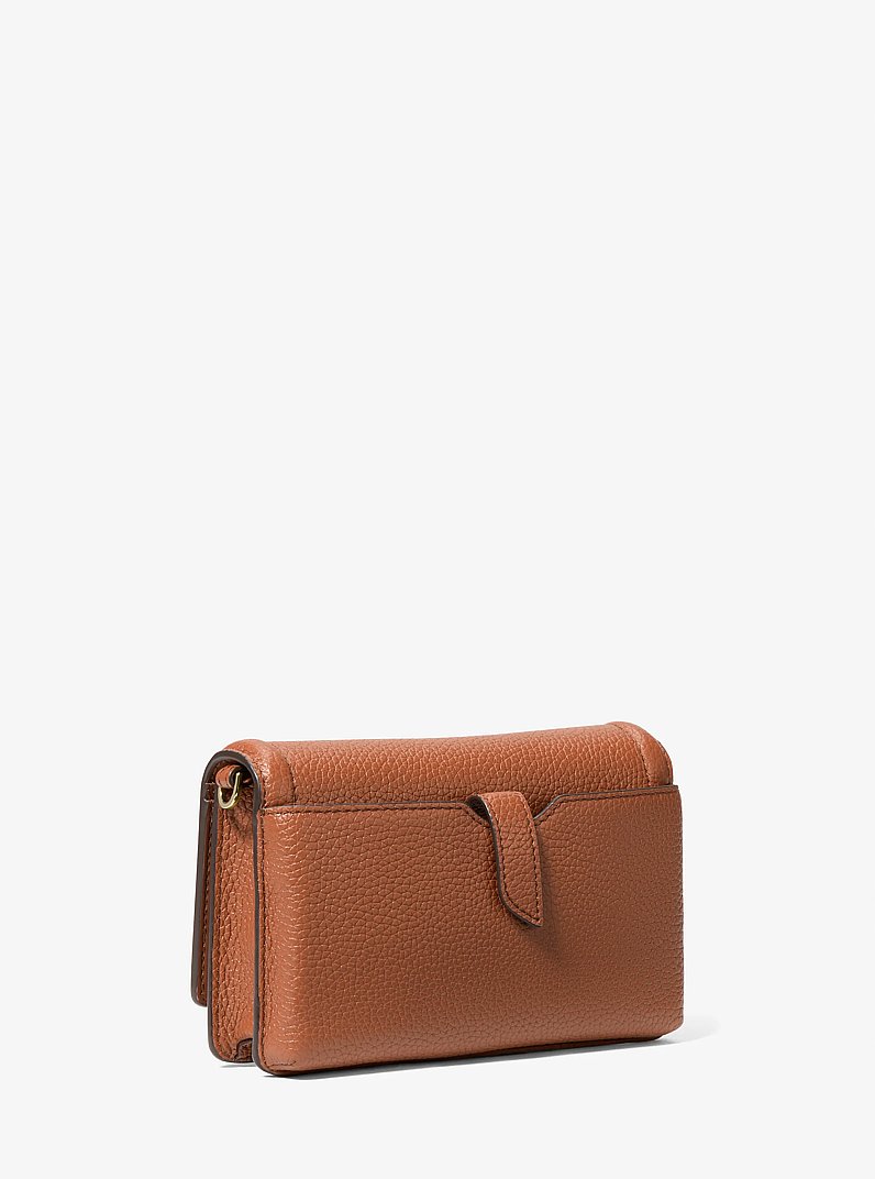Bandolera Jet Set peque&ntilde;a para smartphone convertible de piel granulada in LUGGAGE | Michael Kors