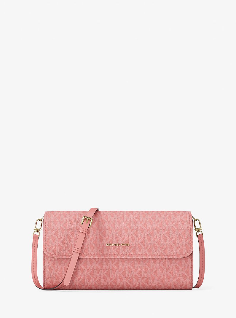 Bandolera Jet Set convertible peque&ntilde;a con nuestro logotipo exclusivo in PRIMROSE | Michael Kors
