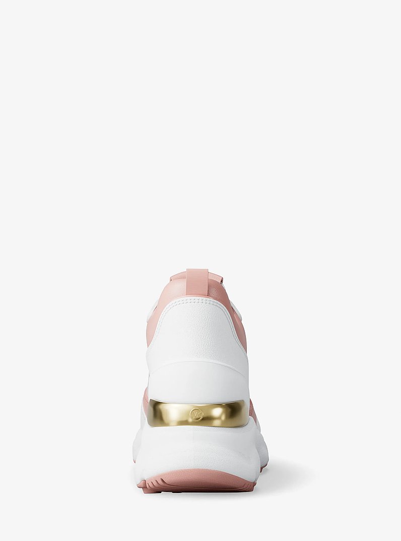 Katrina Mixed-Media Trainer in POWDER BLUSH | Michael Kors