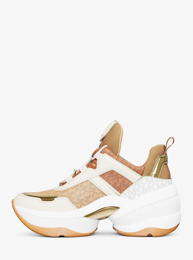 Espadrille Olympia en mat&eacute;riaux multiples in CR&Egrave;ME MULTI | Michael Kors