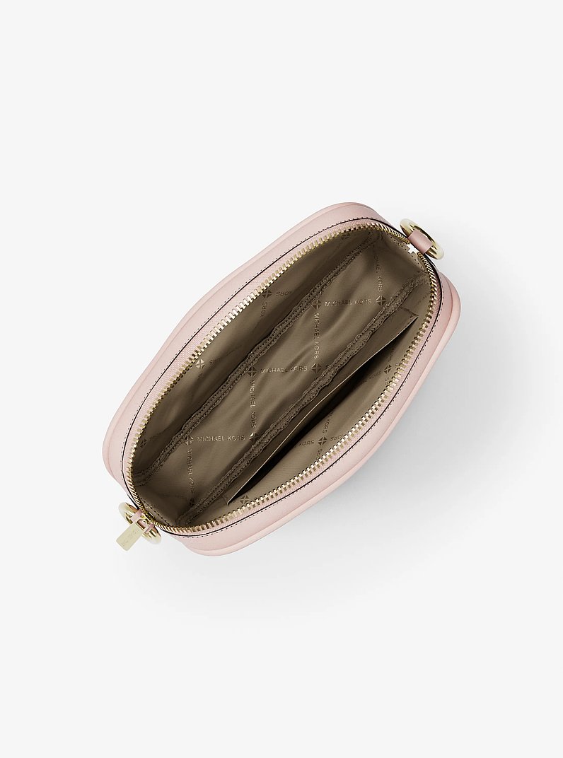 Jet Set Small Signature Logo Camera Crossbody Bag in POWDER BLUSH | Michael Kors