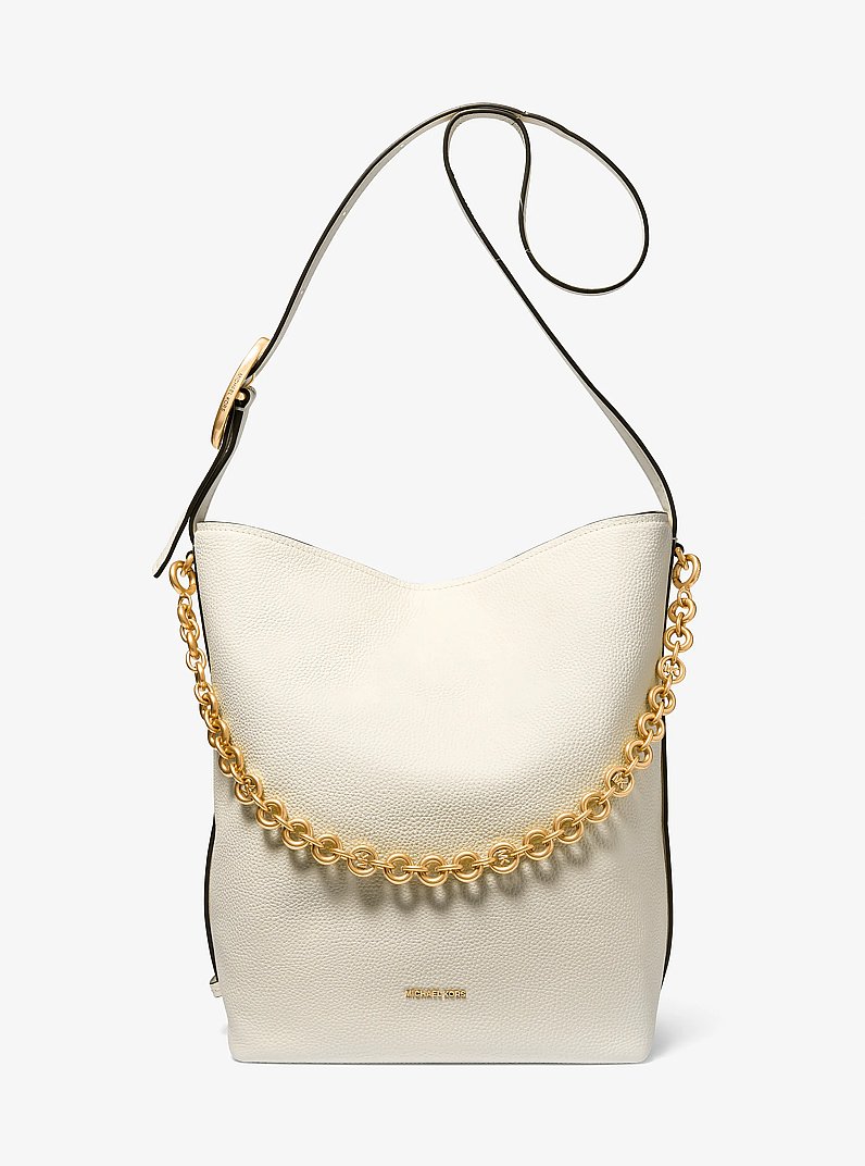 Shopper Nolita Large aus gekrispeltem Leder in EGGSHELL | Michael Kors