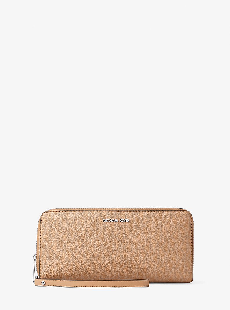 Large Logo Continental Wallet in PEANUT | Michael Kors
