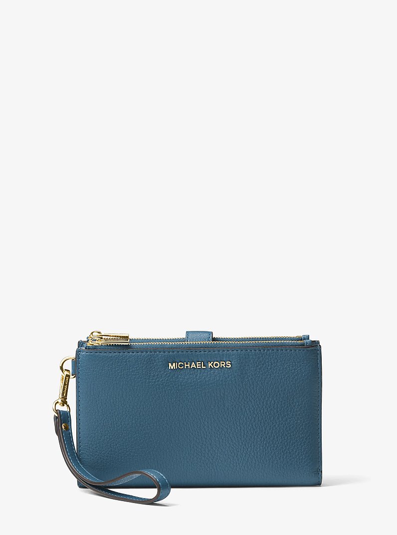 Adele Leather Smartphone Wallet in DK CHAMBRAY | Michael Kors