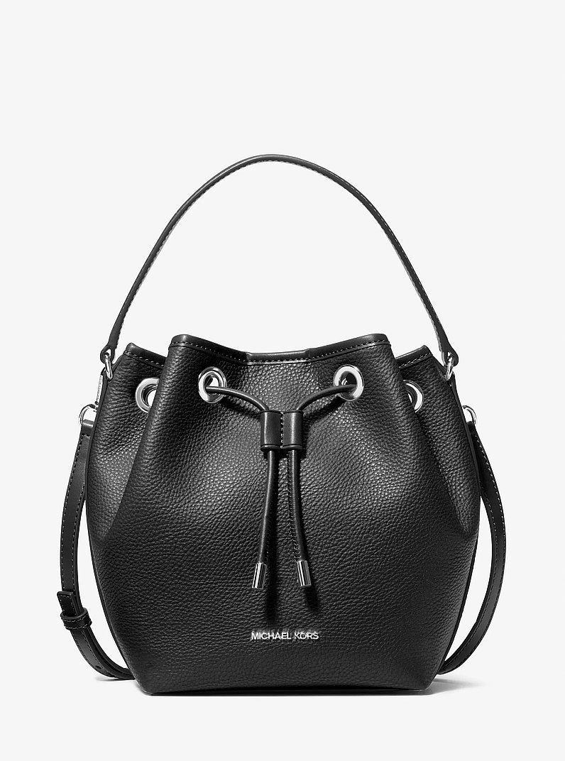 Avery Medium Bucket Messenger Bag in BLACK | Michael Kors