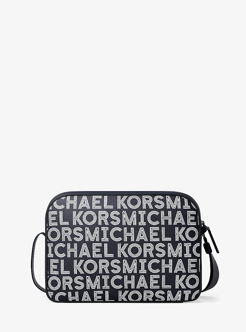 Cooper Graphic Logo Flight Bag in BRIGHT WHT | Michael Kors