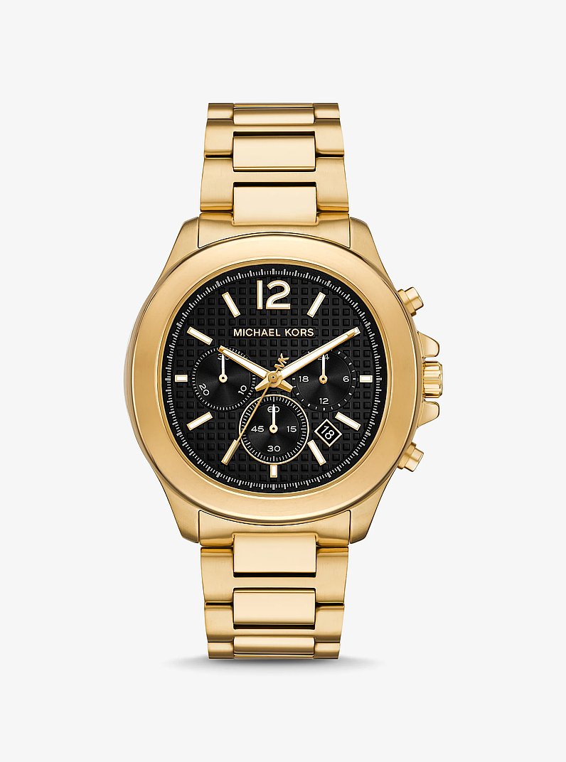 Oversized Sage Gold-Tone Watch in GOLD | Michael Kors