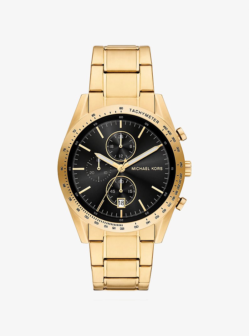 Oversized Warren Gold-Tone Watch in GOLD | Michael Kors