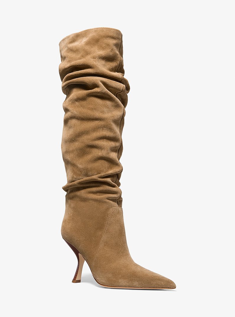 Luna Suede Boot in CAMEL | Michael Kors