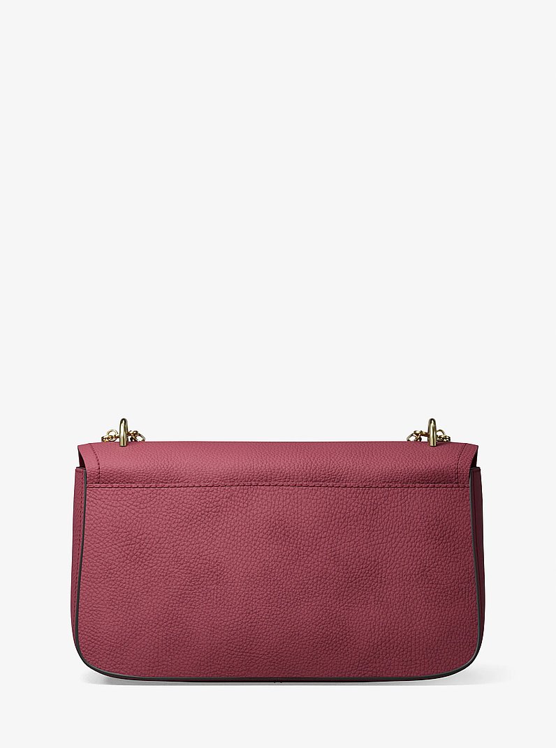 Schultertasche Tribeca Large aus Nubukleder in MAULBEERE | Michael Kors