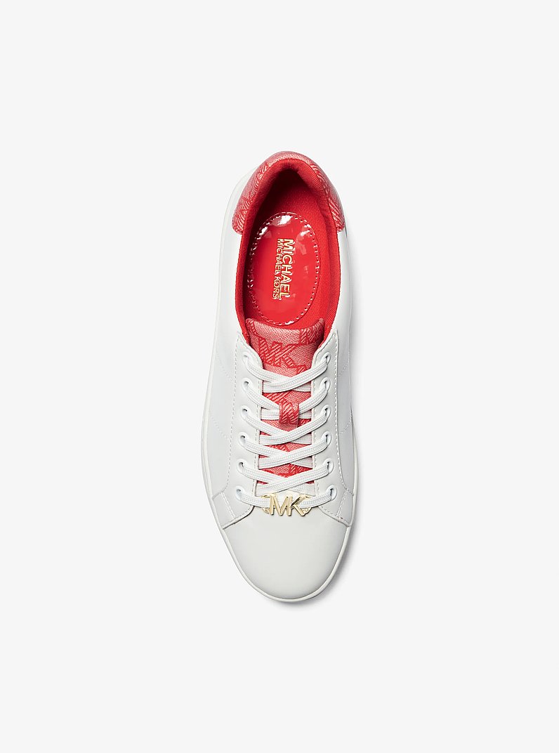 Poppy Logo Trim Sneaker in DK SANGRIA | Michael Kors