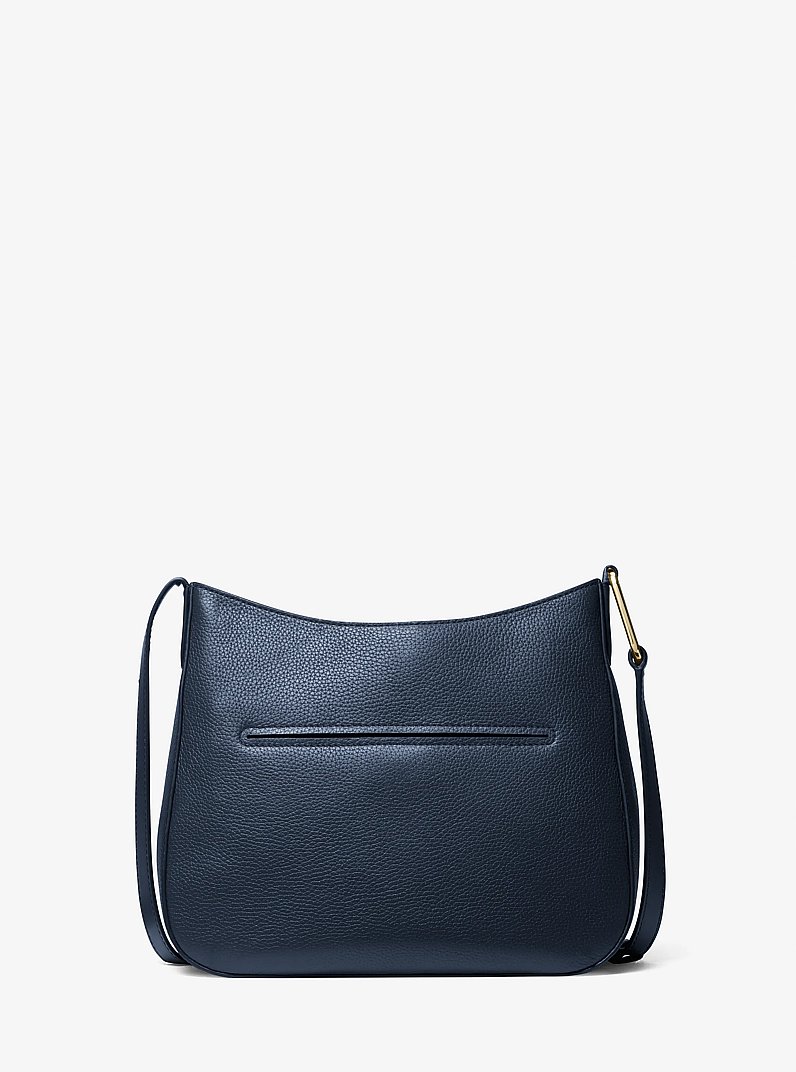 Kensington Large Pebbled Leather Crossbody Bag in NAVY | Michael Kors