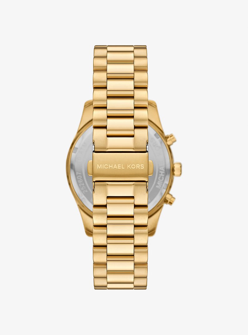 Oversized Lexington Gold-Tone Watch in GOLD | Michael Kors
