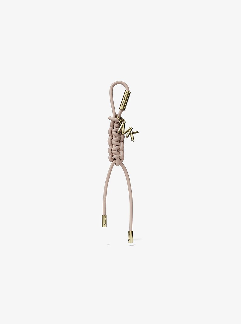 Gold-Tone and Braided Cord Bag Charm in SOFT PINK | Michael Kors