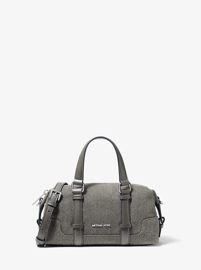 Teddi Extra-Small Washed Denim Crossbody Bag in GRAPHITE | Michael Kors