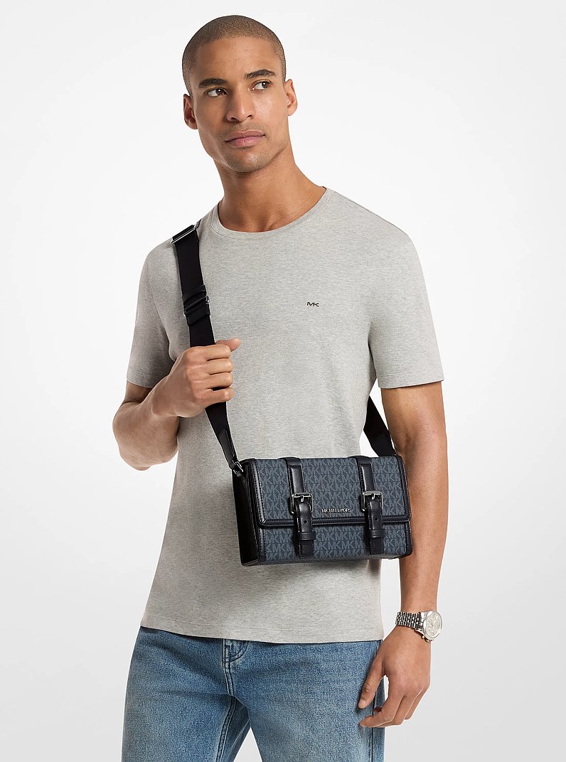 Cooper Signature Logo Trunk Crossbody Bag in ADMRL/PLBLUE - Sale