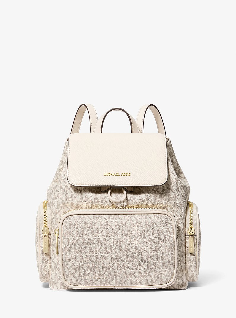 Mochila cargo Merrit peque&ntilde;a con logotipo exclusivo in CREMA CLARO MULTICOLOR | Michael Kors