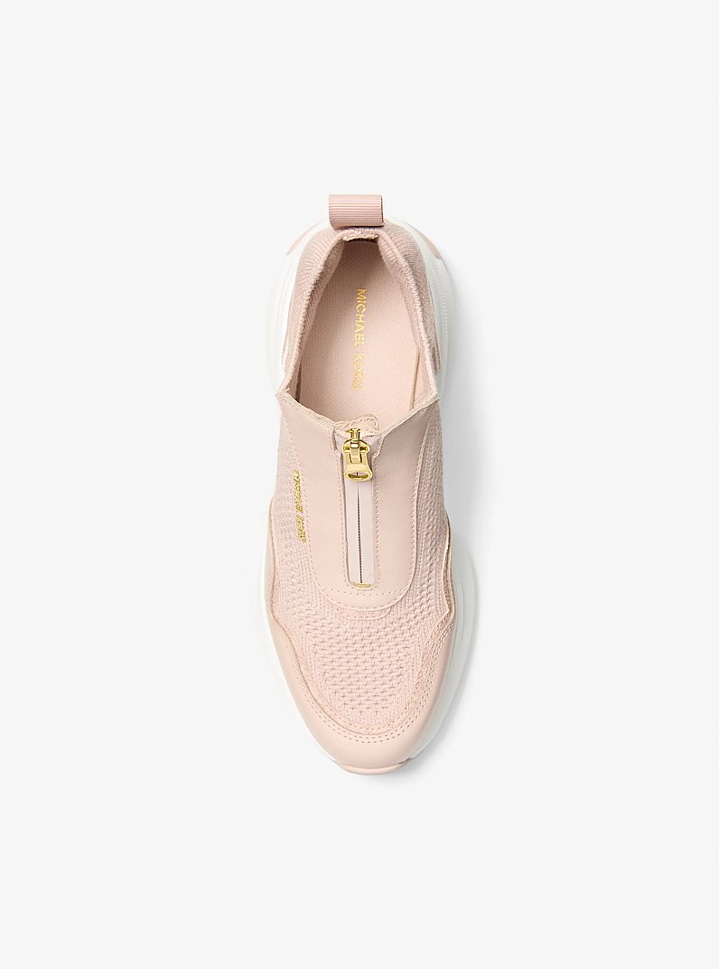 Zuma Mixed-Media Trainer in SOFT PINK - Sale | Michael Kors Canada
