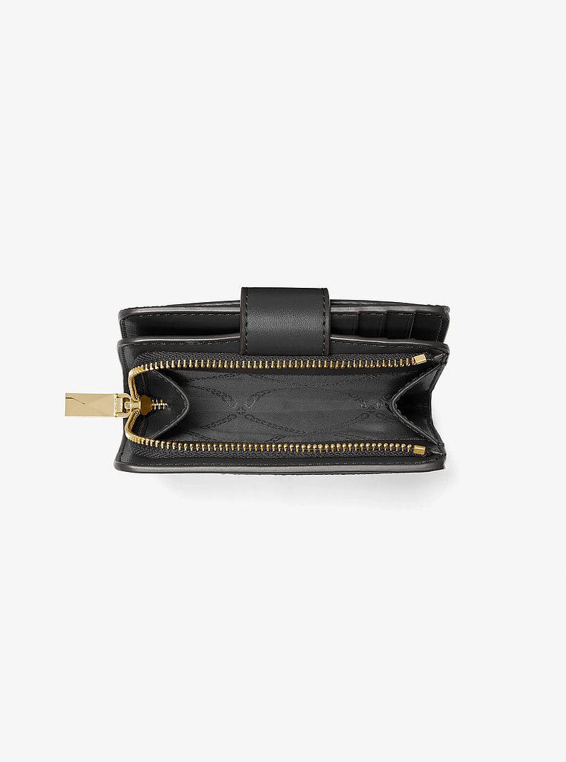 Mercer Small Leather Wallet in BLACK | Michael Kors