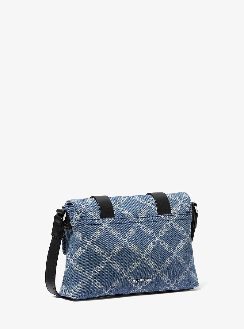 Sac &agrave; bandouli&egrave;re miniature Darrington en denim jacquard &agrave; motif de losanges Empire in D&Eacute;LAV&Eacute; UNION | Michael Kors