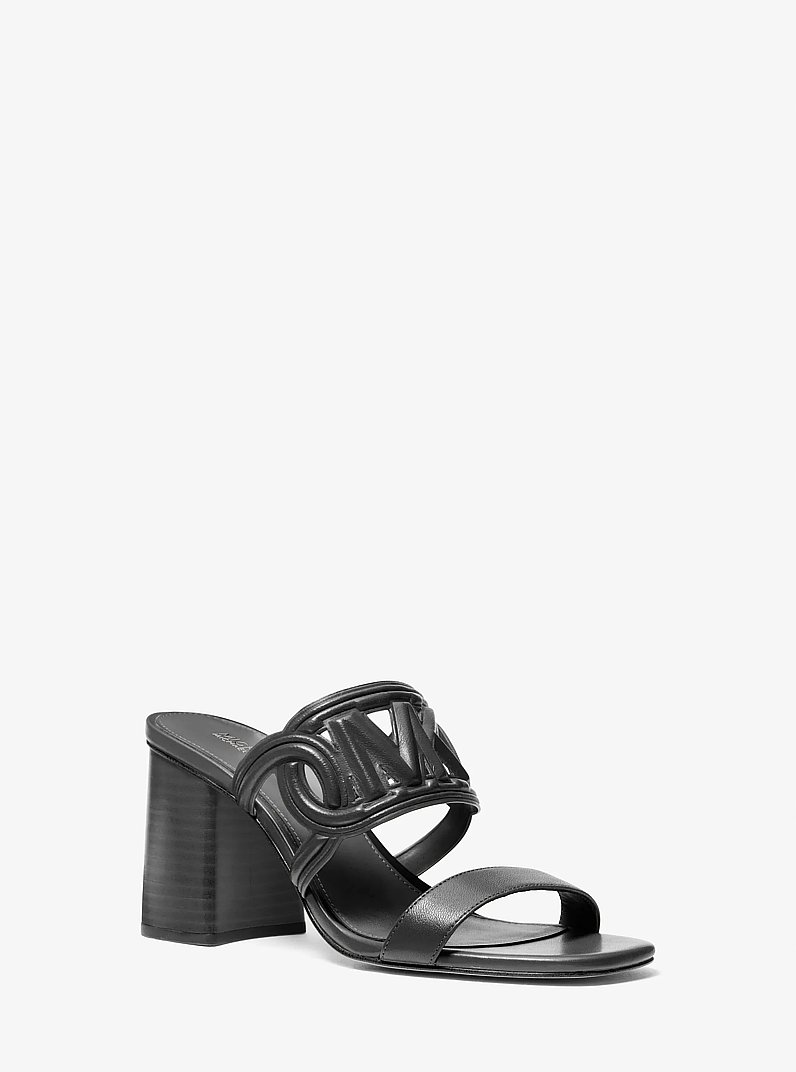 Alma Leather Sandal in BLACK | Michael Kors