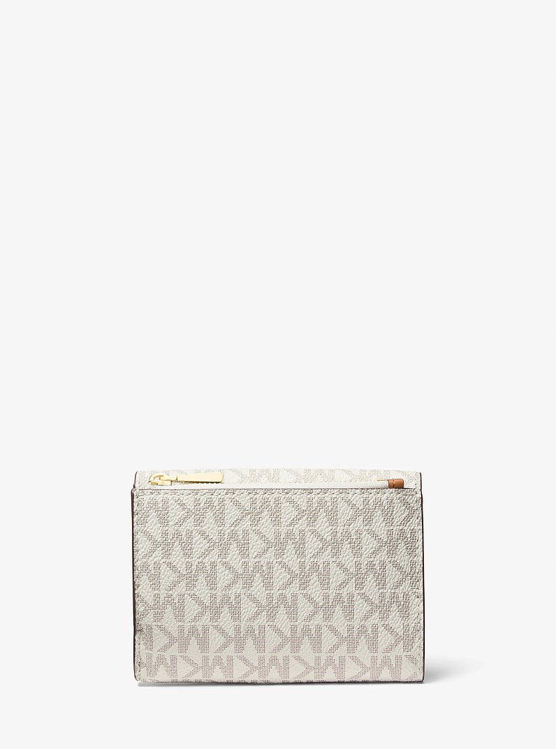 Bryant Medium Signature Logo Wallet in VANILLA/ACORN | Michael Kors
