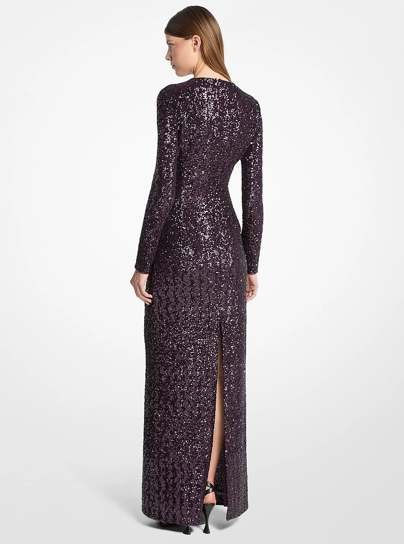 Vestido con lentejuelas in AUBERGINE | Michael Kors