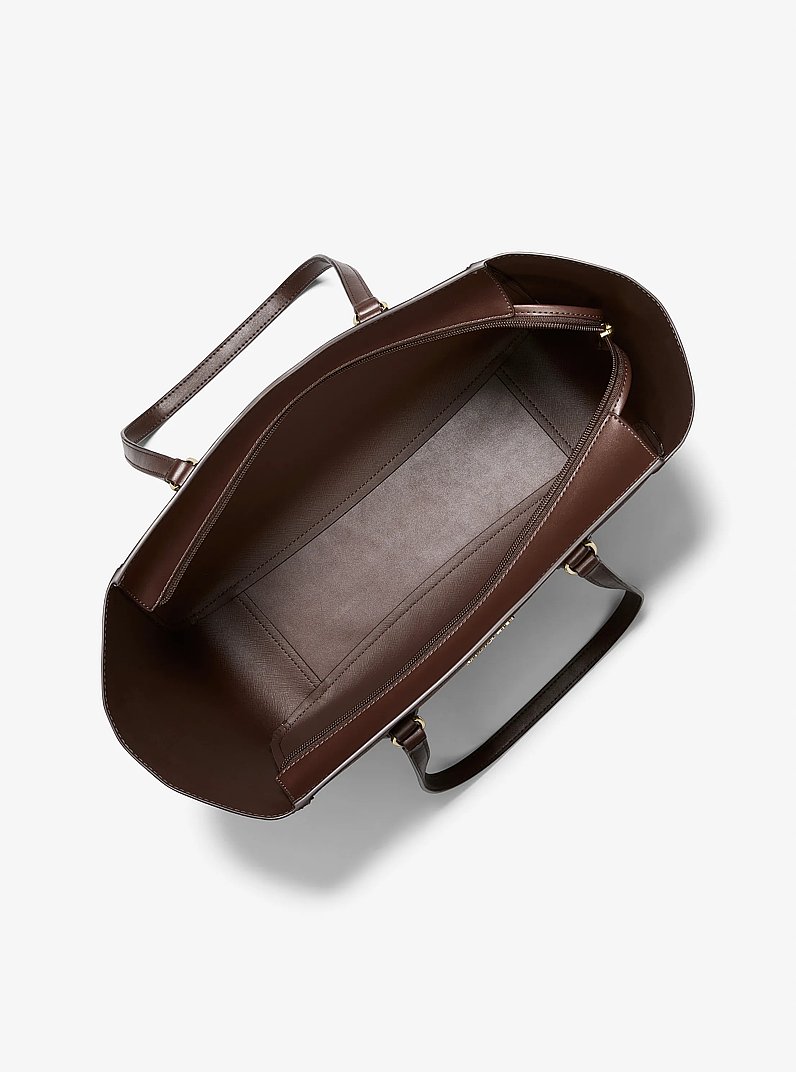Bolso tote Jet Set Travel grande 3 en 1 con logotipo exclusivo in NUEZ MOSCADA | Michael Kors