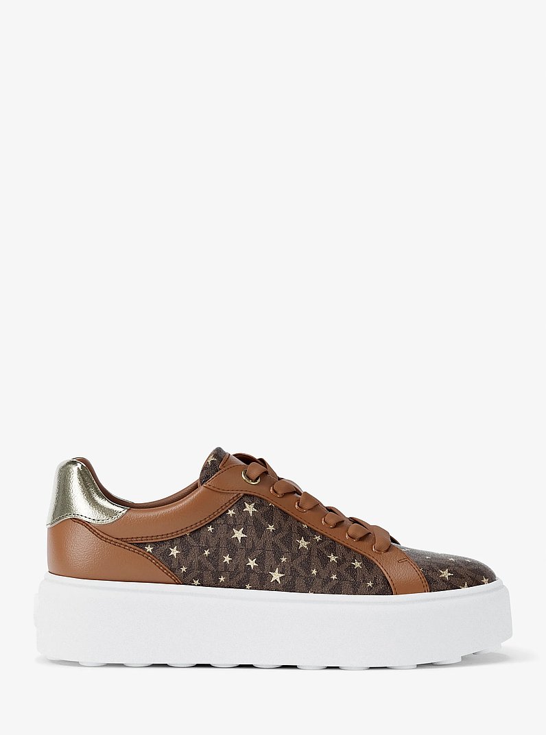 Zapatilla Romey con estampado de logotipo exclusivo in MARR&Oacute;N | Michael Kors