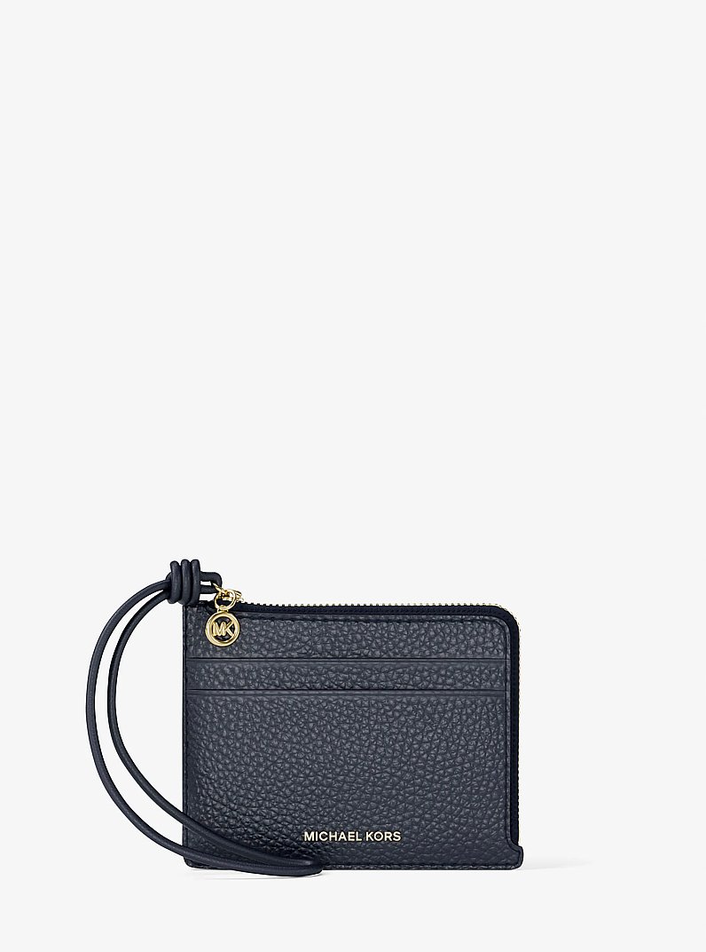 Bolso de pulsera Jet Set peque&ntilde;o de piel granulada con tarjetero in MEDIANOCHE | Michael Kors