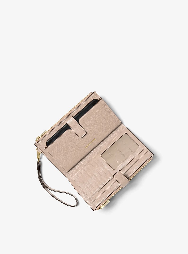 Adele Leather Smartphone Wallet in SOFT PINK | Michael Kors