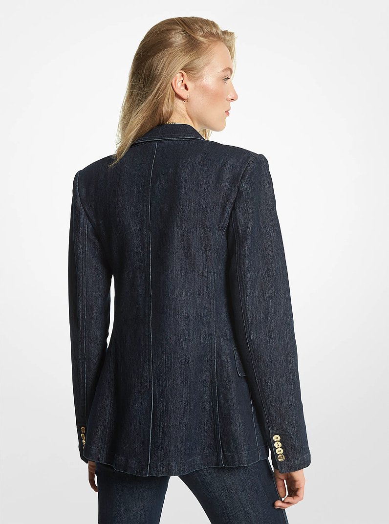 Stretch Denim Blazer in RINSE | Michael Kors