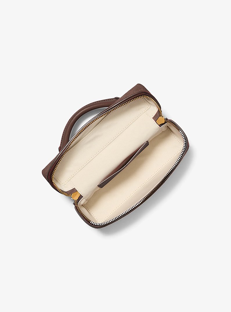 Borsa a tracolla convertibile Jana extra-small in pelle in CIOCCOLATO | Michael Kors