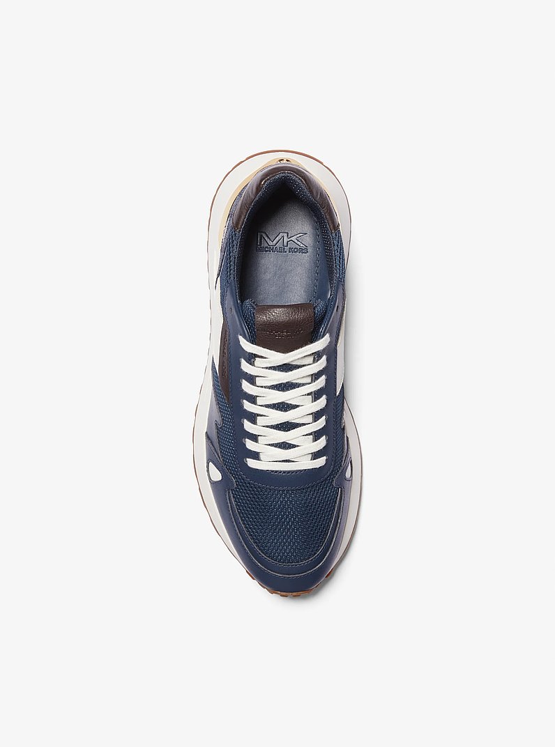 Sneaker Miles aus Leder und Mesh